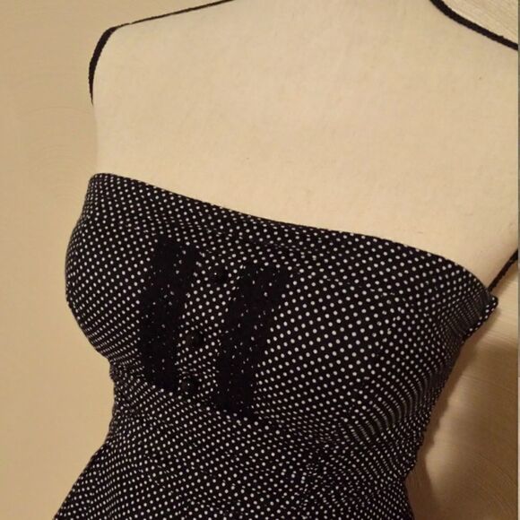Clearance !!! Dot print strapless dress - Picture 2 of 8